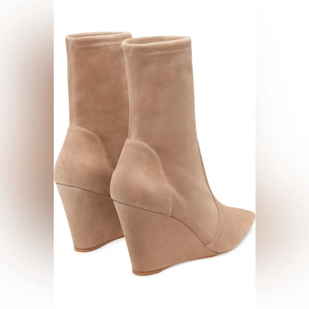Stuart Wedge 85 Pointed Toe Sock Bootie (Women)
Stuart Weitzman - Picture 3 of 9